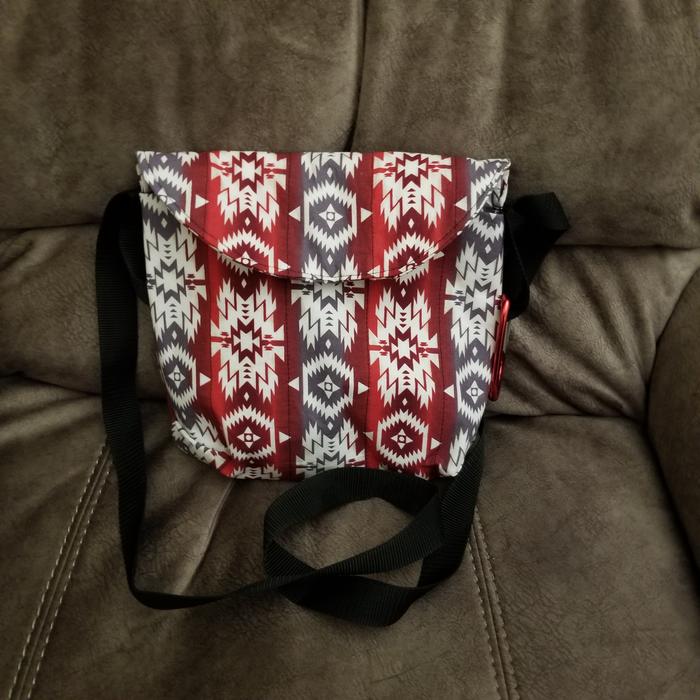 Southwest Style Red Crossbody Bag