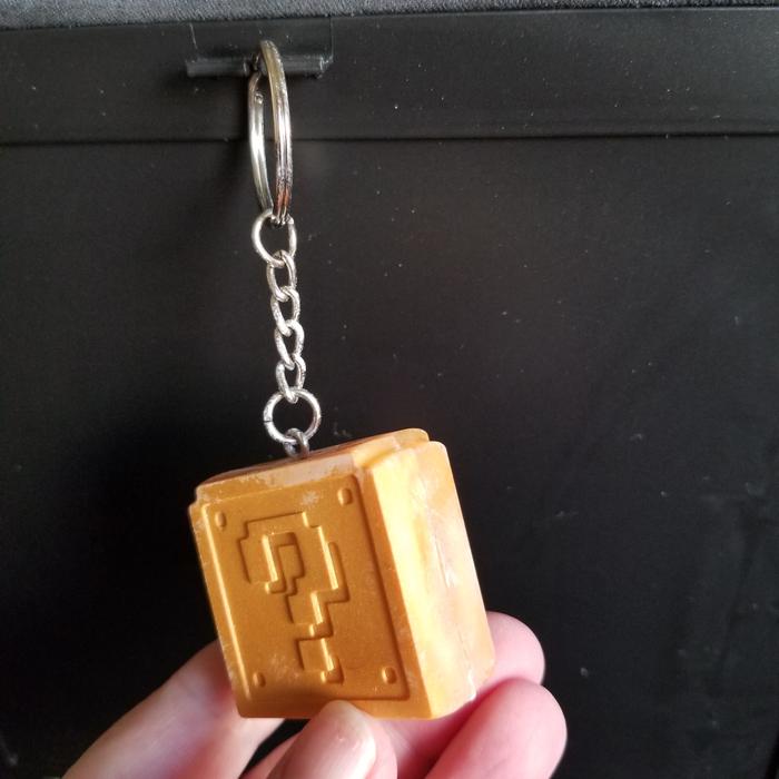 Question Block Key Chain